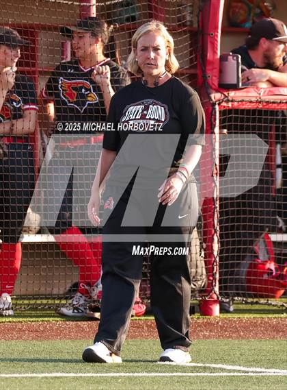 Thumbnail 1 in Melissa @ Aledo (UIL 5A D1 Girls Softball State Semi-Final) photogallery.