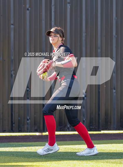 Thumbnail 1 in Melissa @ Aledo (UIL 5A D1 Girls Softball State Semi-Final) photogallery.