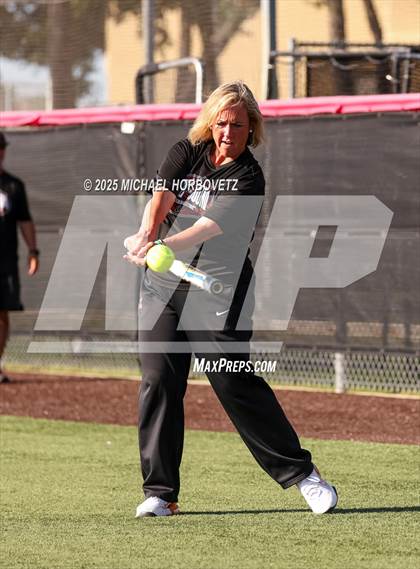 Thumbnail 2 in Melissa @ Aledo (UIL 5A D1 Girls Softball State Semi-Final) photogallery.