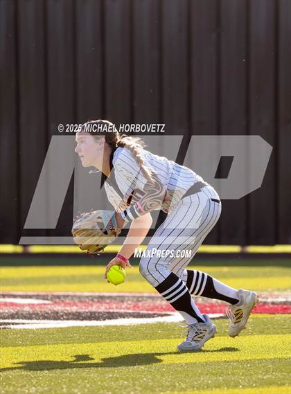 Thumbnail 3 in Melissa @ Aledo (UIL 5A D1 Girls Softball State Semi-Final) photogallery.
