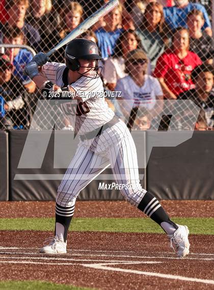 Thumbnail 1 in Melissa @ Aledo (UIL 5A D1 Girls Softball State Semi-Final) photogallery.