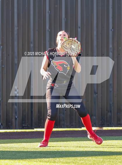 Thumbnail 3 in Melissa @ Aledo (UIL 5A D1 Girls Softball State Semi-Final) photogallery.