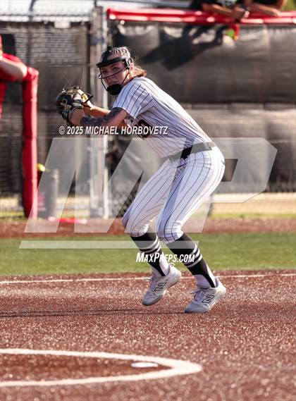 Thumbnail 1 in Melissa @ Aledo (UIL 5A D1 Girls Softball State Semi-Final) photogallery.