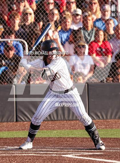 Thumbnail 1 in Melissa @ Aledo (UIL 5A D1 Girls Softball State Semi-Final) photogallery.