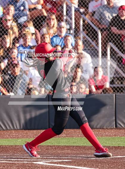 Thumbnail 1 in Melissa @ Aledo (UIL 5A D1 Girls Softball State Semi-Final) photogallery.