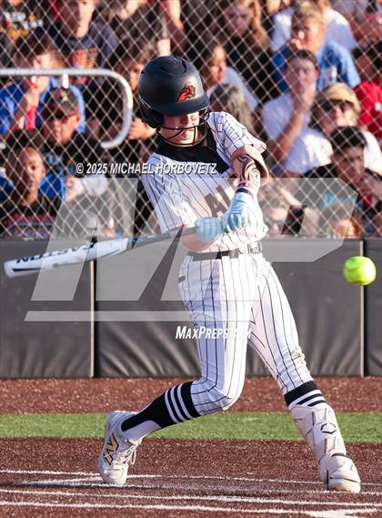 Thumbnail 1 in Melissa @ Aledo (UIL 5A D1 Girls Softball State Semi-Final) photogallery.
