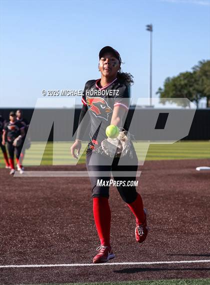 Thumbnail 1 in Melissa @ Aledo (UIL 5A D1 Girls Softball State Semi-Final) photogallery.
