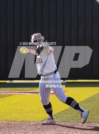 Thumbnail 3 in Melissa @ Aledo (UIL 5A D1 Girls Softball State Semi-Final) photogallery.