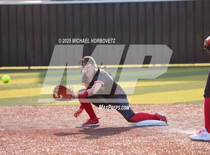 Thumbnail 2 in Melissa @ Aledo (UIL 5A D1 Girls Softball State Semi-Final) photogallery.