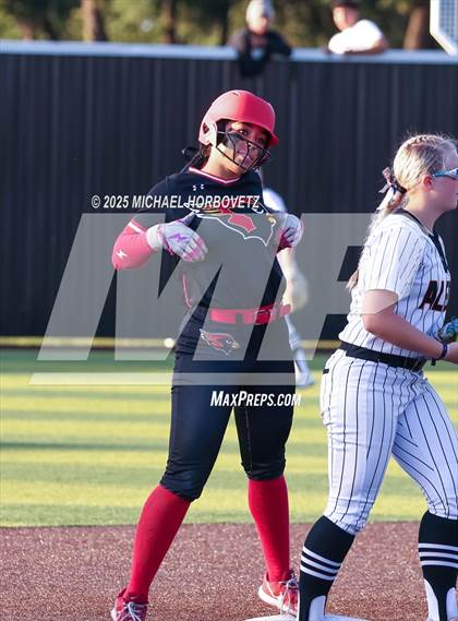 Thumbnail 3 in Melissa @ Aledo (UIL 5A D1 Girls Softball State Semi-Final) photogallery.