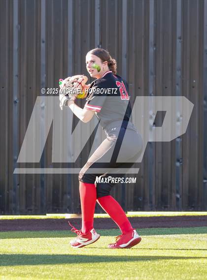 Thumbnail 2 in Melissa @ Aledo (UIL 5A D1 Girls Softball State Semi-Final) photogallery.