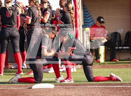 Thumbnail 3 in Melissa @ Aledo (UIL 5A D1 Girls Softball State Semi-Final) photogallery.