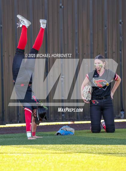 Thumbnail 1 in Melissa @ Aledo (UIL 5A D1 Girls Softball State Semi-Final) photogallery.