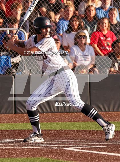 Thumbnail 2 in Melissa @ Aledo (UIL 5A D1 Girls Softball State Semi-Final) photogallery.