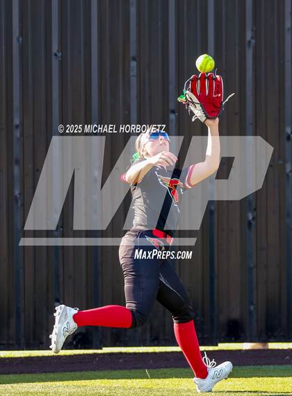 Thumbnail 1 in Melissa @ Aledo (UIL 5A D1 Girls Softball State Semi-Final) photogallery.