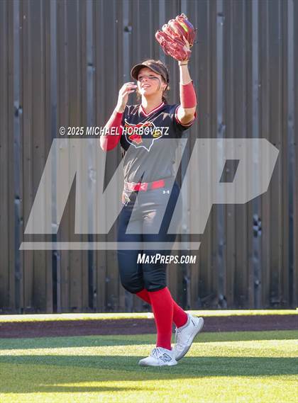 Thumbnail 3 in Melissa @ Aledo (UIL 5A D1 Girls Softball State Semi-Final) photogallery.