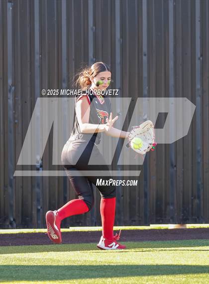 Thumbnail 3 in Melissa @ Aledo (UIL 5A D1 Girls Softball State Semi-Final) photogallery.