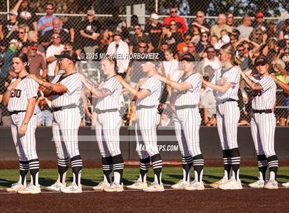 Thumbnail 1 in Melissa @ Aledo (UIL 5A D1 Girls Softball State Semi-Final) photogallery.