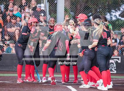 Thumbnail 3 in Melissa @ Aledo (UIL 5A D1 Girls Softball State Semi-Final) photogallery.