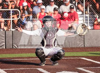 Thumbnail 2 in Melissa @ Aledo (UIL 5A D1 Girls Softball State Semi-Final) photogallery.