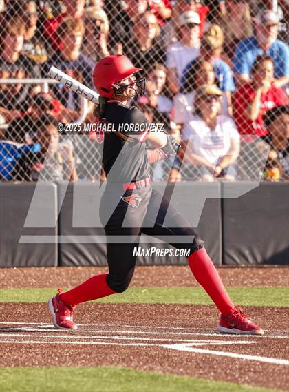 Thumbnail 2 in Melissa @ Aledo (UIL 5A D1 Girls Softball State Semi-Final) photogallery.