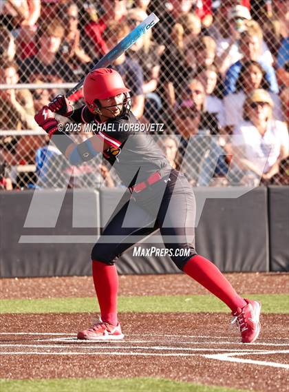Thumbnail 3 in Melissa @ Aledo (UIL 5A D1 Girls Softball State Semi-Final) photogallery.