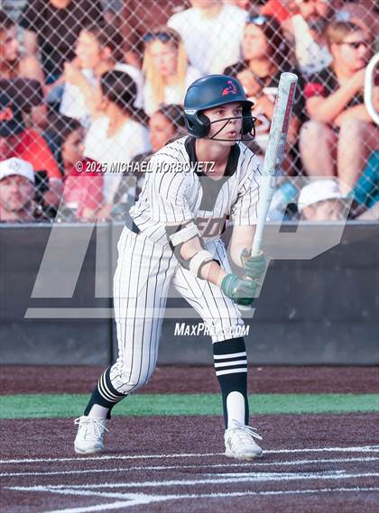 Thumbnail 3 in Melissa @ Aledo (UIL 5A D1 Girls Softball State Semi-Final) photogallery.