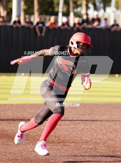 Thumbnail 1 in Melissa @ Aledo (UIL 5A D1 Girls Softball State Semi-Final) photogallery.