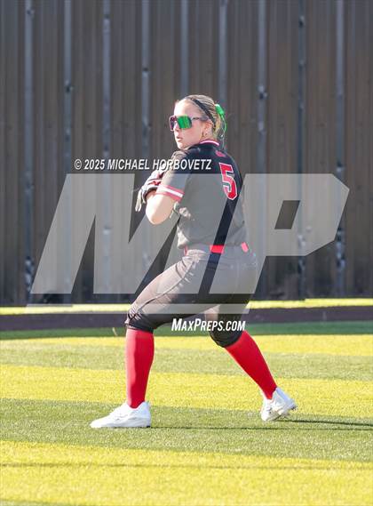 Thumbnail 3 in Melissa @ Aledo (UIL 5A D1 Girls Softball State Semi-Final) photogallery.
