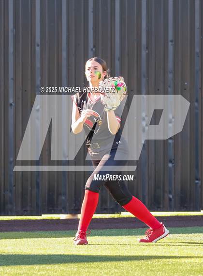 Thumbnail 1 in Melissa @ Aledo (UIL 5A D1 Girls Softball State Semi-Final) photogallery.