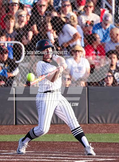 Thumbnail 2 in Melissa @ Aledo (UIL 5A D1 Girls Softball State Semi-Final) photogallery.