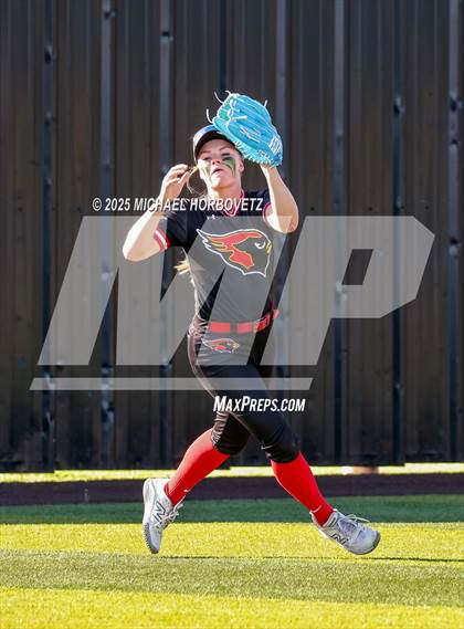 Thumbnail 3 in Melissa @ Aledo (UIL 5A D1 Girls Softball State Semi-Final) photogallery.