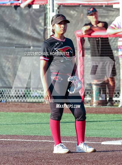 Thumbnail 2 in Melissa @ Aledo (UIL 5A D1 Girls Softball State Semi-Final) photogallery.
