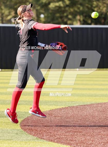 Thumbnail 1 in Melissa @ Aledo (UIL 5A D1 Girls Softball State Semi-Final) photogallery.