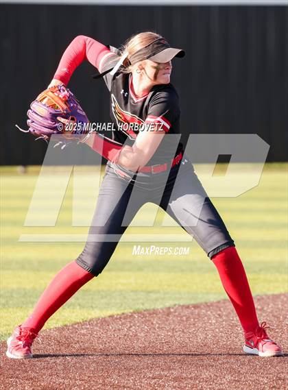 Thumbnail 1 in Melissa @ Aledo (UIL 5A D1 Girls Softball State Semi-Final) photogallery.