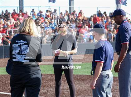 Thumbnail 2 in Melissa @ Aledo (UIL 5A D1 Girls Softball State Semi-Final) photogallery.