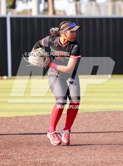 Thumbnail 1 in Melissa @ Aledo (UIL 5A D1 Girls Softball State Semi-Final) photogallery.