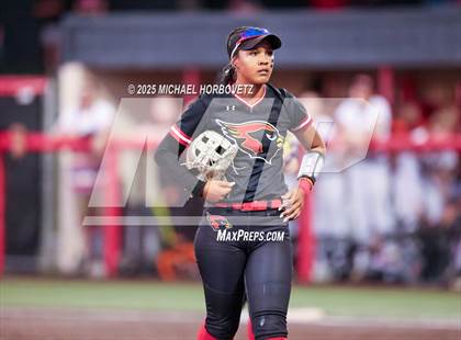 Thumbnail 1 in Melissa @ Aledo (UIL 5A D1 Girls Softball State Semi-Final) photogallery.