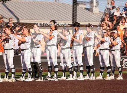Thumbnail 2 in Melissa @ Aledo (UIL 5A D1 Girls Softball State Semi-Final) photogallery.