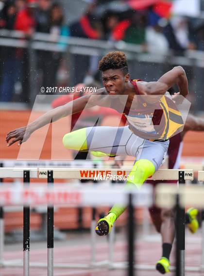 Thumbnail 2 in 50th Annual Loucks Games (Men's 110m High Hurdles) photogallery.