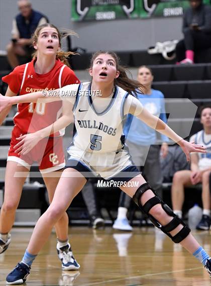 Thumbnail 3 in Cathedral Catholic vs. Centennial (St. Mary's MLK Showcase) photogallery.