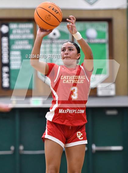 Thumbnail 2 in Cathedral Catholic vs. Centennial (St. Mary's MLK Showcase) photogallery.