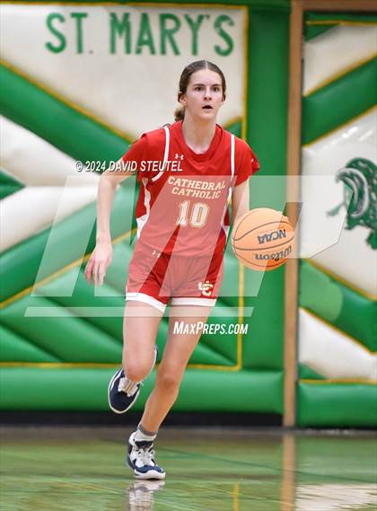 Thumbnail 2 in Cathedral Catholic vs. Centennial (St. Mary's MLK Showcase) photogallery.