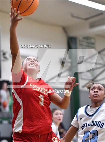Thumbnail 3 in Cathedral Catholic vs. Centennial (St. Mary's MLK Showcase) photogallery.