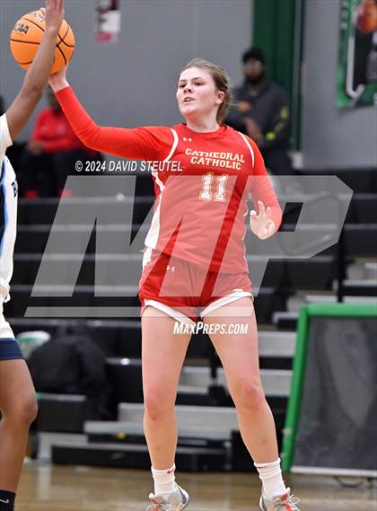 Thumbnail 3 in Cathedral Catholic vs. Centennial (St. Mary's MLK Showcase) photogallery.