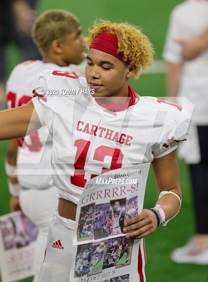 Thumbnail 1 in Carthage vs. Gilmer (UIL 4A Division 2 State Final) photogallery.