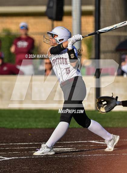Thumbnail 2 in Jefferson vs. Mount Vernon (UIL Softball 3A Area Playoff) photogallery.