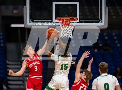 Thumbnail 3 in Columbus vs. Tatum (UIL 3A Basketball Division I Final) photogallery.