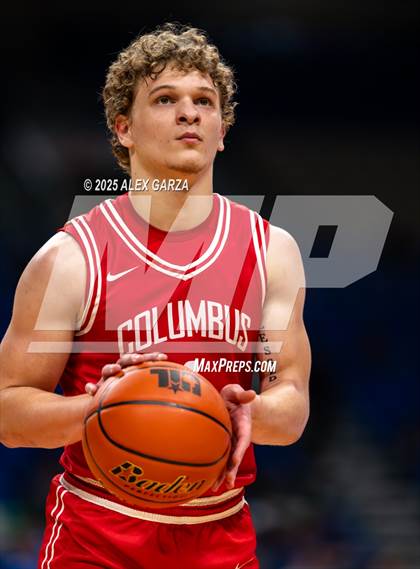 Thumbnail 3 in Columbus vs. Tatum (UIL 3A Basketball Division I Final) photogallery.