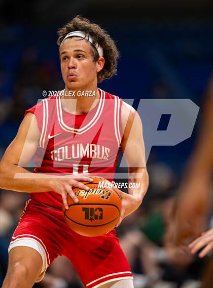 Thumbnail 3 in Columbus vs. Tatum (UIL 3A Basketball Division I Final) photogallery.